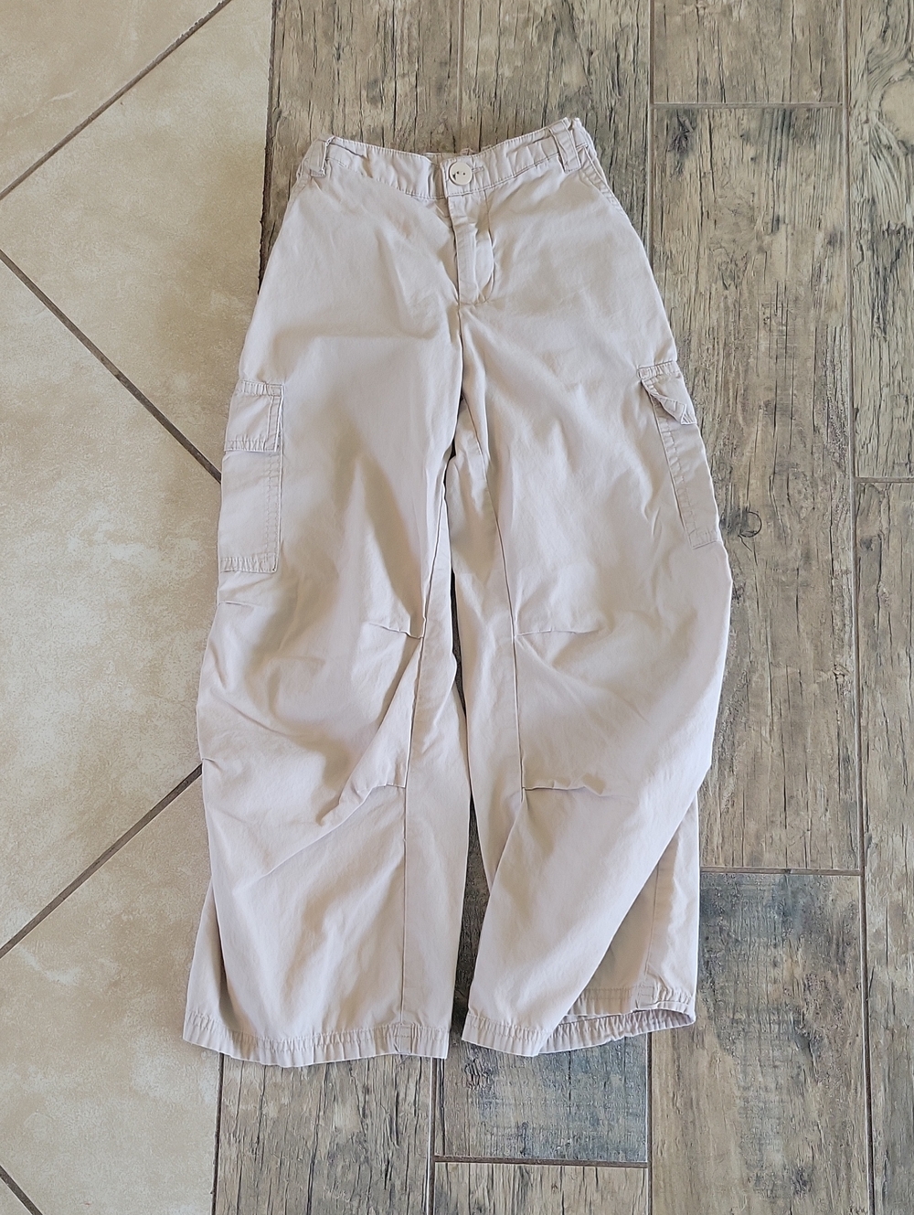 art class Light Cream Cargo Pants — Relaxed Utility Fit